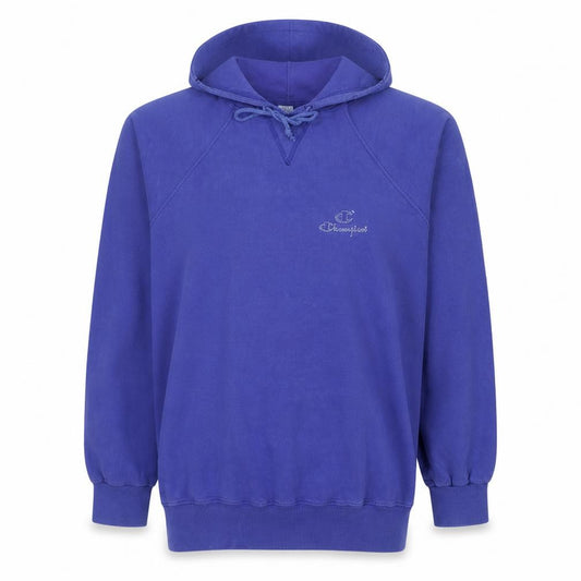 Front view of Champion Women's Purple Large Pullover Hoodie Sweatshirt Cotton Blend
