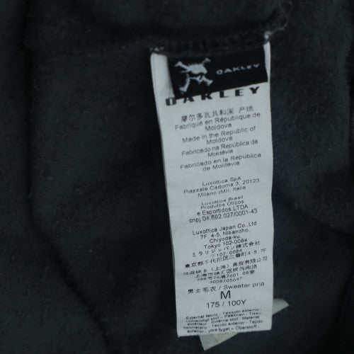 Oakley Men's Black Full Zip Hoodie M Athletic Fit Logo Fleece