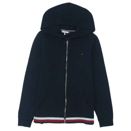 Tommy Hilfiger Men's Blue Full Zip Hoodie XL Classic Knit