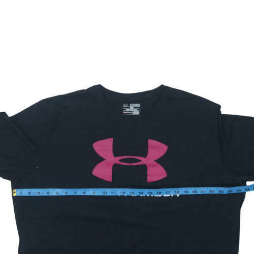 Under Armour Womens Black 2XL HeatGear Relaxed Fit T-Shirt