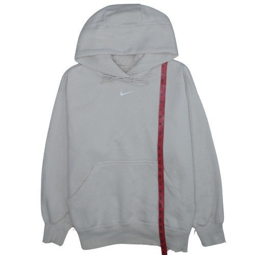 Nike Men's Beige Pullover Hoodie M Fleece Lined Regular Fit