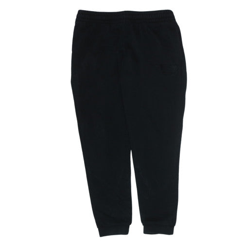 Emporio Armani Men’s Black Jogger Sweatpants in Medium Cotton Blend