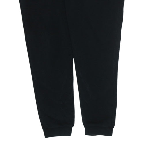 Emporio Armani Men’s Black Jogger Sweatpants in Medium Cotton Blend