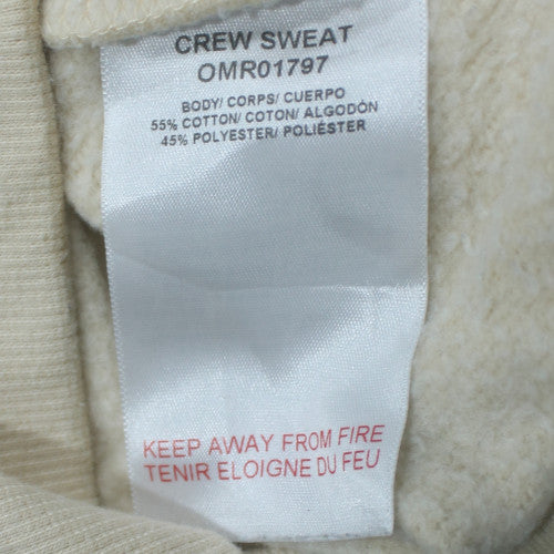 Ellesse Men's Beige Graphic Crew Neck Sweatshirt Size M Pullover