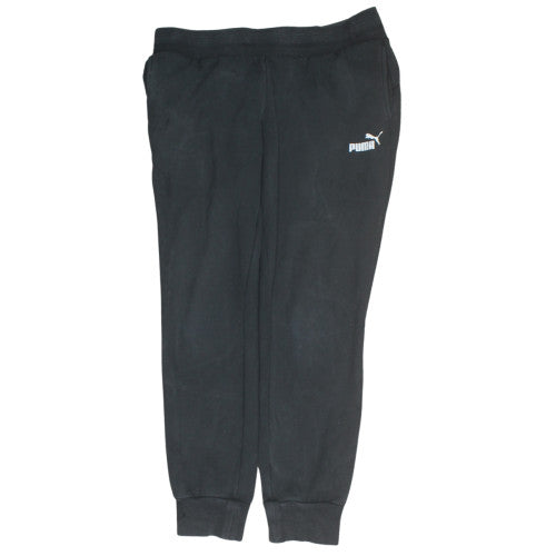 Puma Men's Black Jogger Trousers L Fleece Regular Fit Activewear