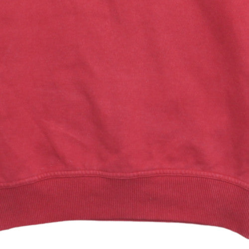 Reebok Men’s Red Small Pullover Crew Neck Fleece Sweatshirt