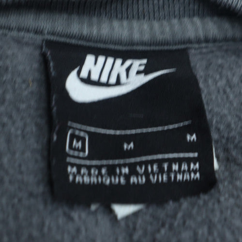 Nike Men's Grey Pullover Crew Neck Sweatshirt M Regular Fit