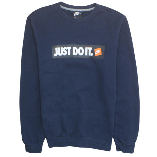 Nike Men's Blue Just Do It Crew Neck Sweatshirt Size M