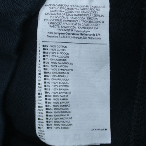 Nike Men's Black Cotton Pullover Sweatshirt Size M