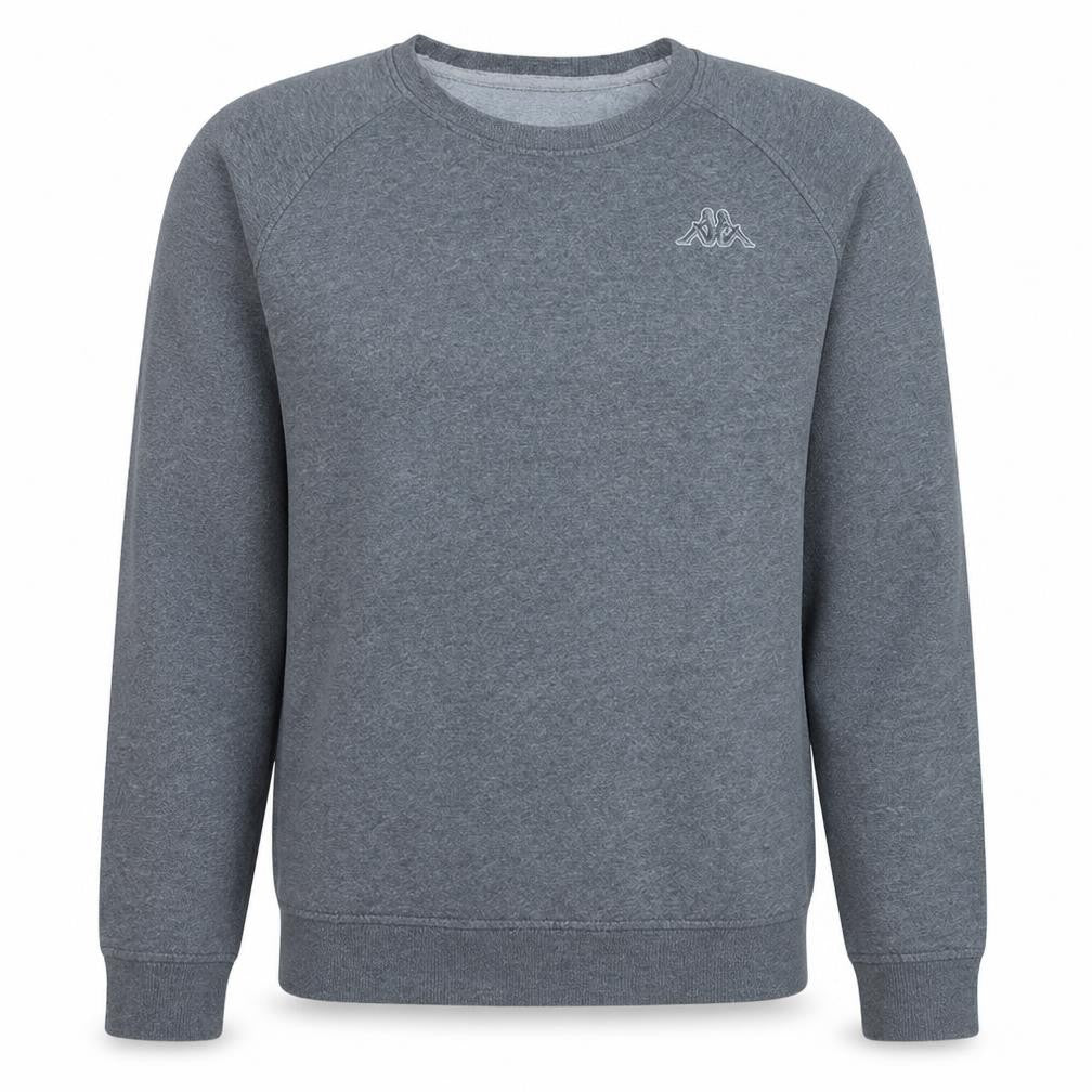 Kappa Mens Grey Medium Crew Neck Pullover Sweatshirt