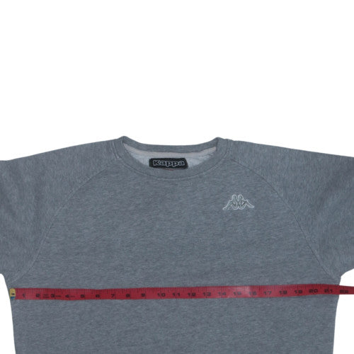Kappa Mens Grey Medium Crew Neck Pullover Sweatshirt
