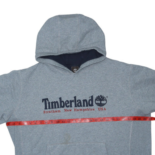 Timberland Men's Grey 3XL Pullover Hoodie Logo Graphic Print