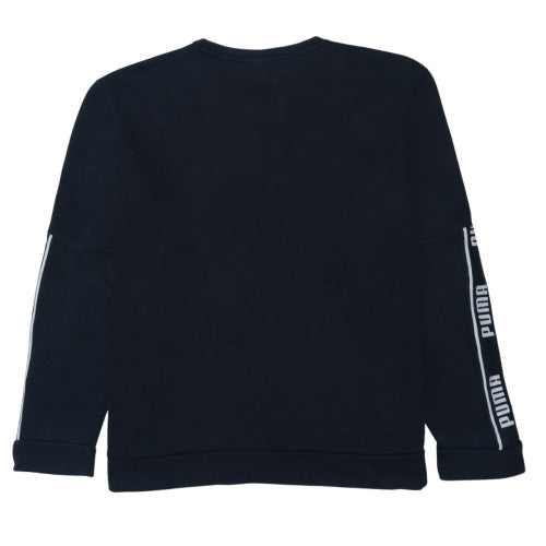 Puma Mens Black 2XL Crew Neck Graphic Logo Pullover Sweatshirt