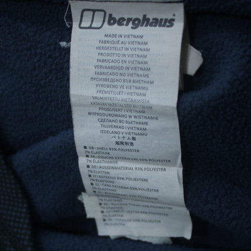 Berghaus Men's Blue Full Zip Hooded Fleece Jacket Size M