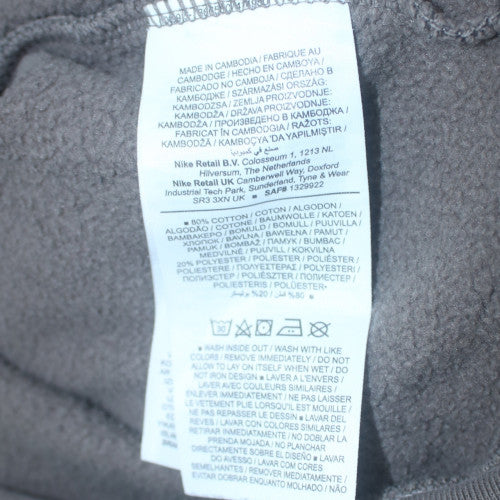 Nike Womens Grey Crew Neck Pullover Sweatshirt M Cotton Blend