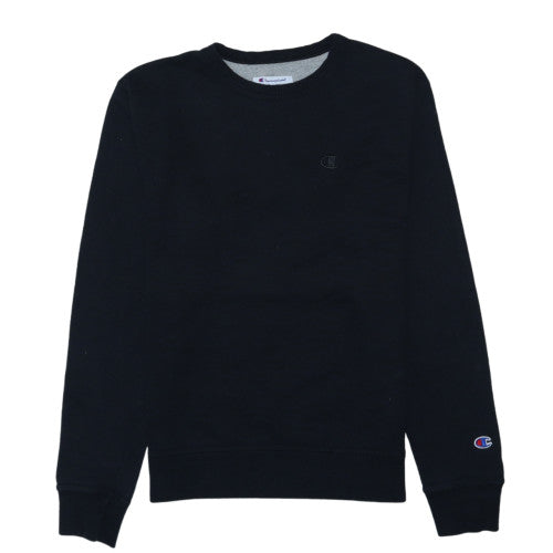 Champion Men's Black Crew Neck Pullover Sweatshirt Size S