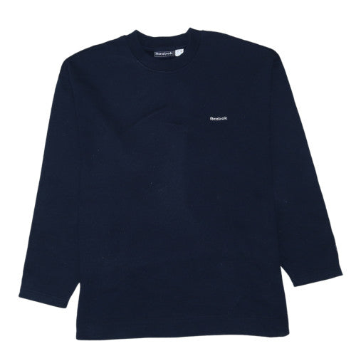 Reebok Women's Navy Blue Crew Neck Pullover Sweatshirt Size M