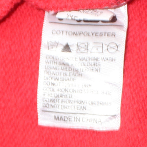Fila Women Red Crew Neck Pullover Sweatshirt Size 20 Cotton Blend