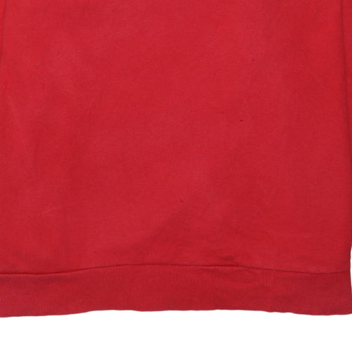 Fila Women Red Crew Neck Pullover Sweatshirt Size 20 Cotton Blend