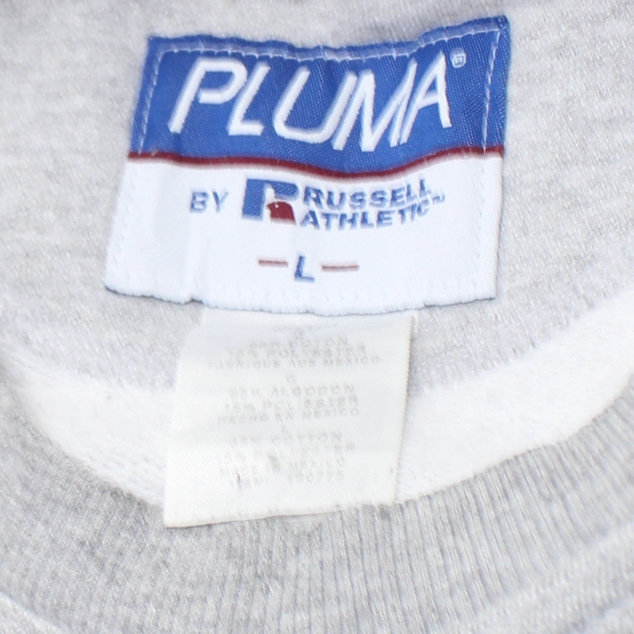 Russell Athletic Mens Grey L Pullover Sweatshirt Vintage Crew Neck