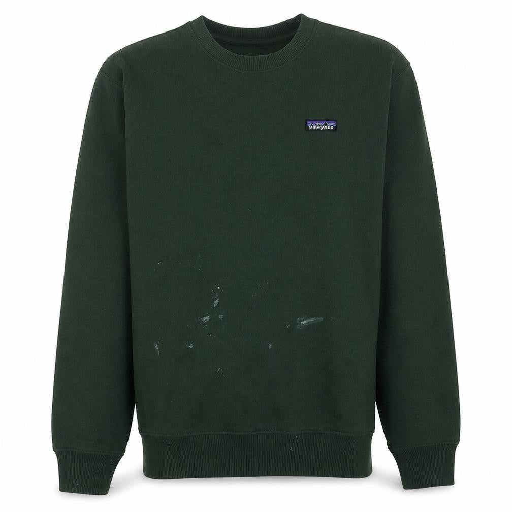 Front view of Patagonia Men's Green Regular Fit Crew Neck Sweatshirt M