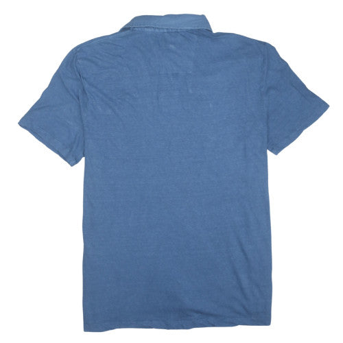 Nautica Jeans Co. Men's Blue Linen Cotton Polo Shirt XL