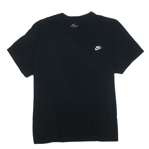 Nike Men's Black 4XL Crew Neck Short Sleeve Cotton T-Shirt