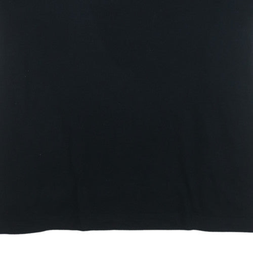 Nike Men's Black 4XL Crew Neck Short Sleeve Cotton T-Shirt