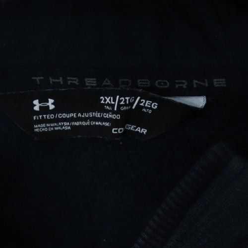 Under Armour Men's Black 2XL Threadborne 1/2 Zip Hoodie