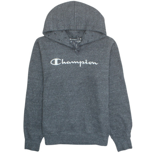 Champion Men's Grey Logo Pullover Hoodie Size L