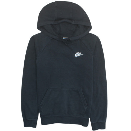 Nike Men's Black XS Pullover Hoodie Fleece Logo Regular Fit