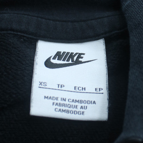 Nike Men's Black XS Pullover Hoodie Fleece Logo Regular Fit