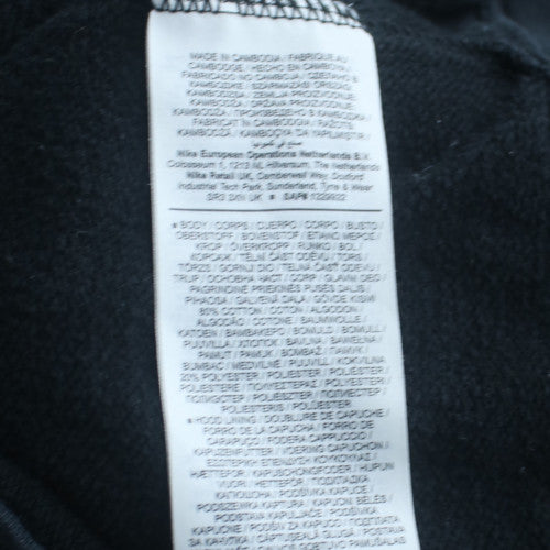 Nike Men's Black XS Pullover Hoodie Fleece Logo Regular Fit