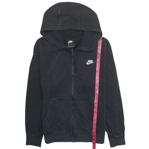 Nike Mens Black Full Zip Hoodie M Fleece Sweatshirt