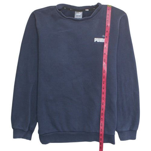 Puma Mens Blue Crew Neck Pullover Sweatshirt M Regular Fit