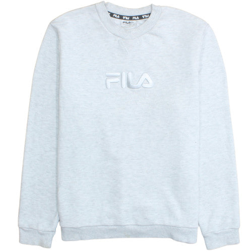 Fila Womens Grey Crew Neck Pullover Sweatshirt Size 18