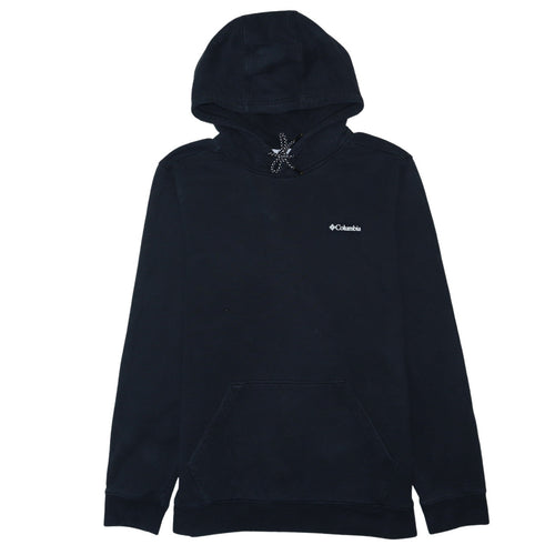 Columbia Men's Black Pullover Hoodie L Fleece Cotton Blend