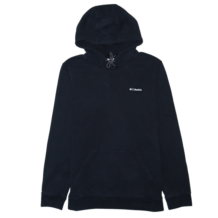 Columbia Men's Black Pullover Hoodie L Fleece Cotton Blend