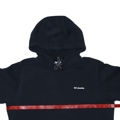 Columbia Men's Black Pullover Hoodie L Fleece Cotton Blend