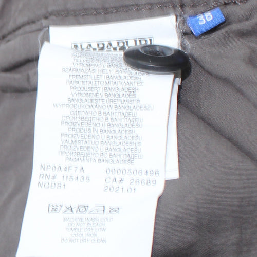 Napapijri Men's Brown Cargo Shorts Size 36 Regular Fit Summer