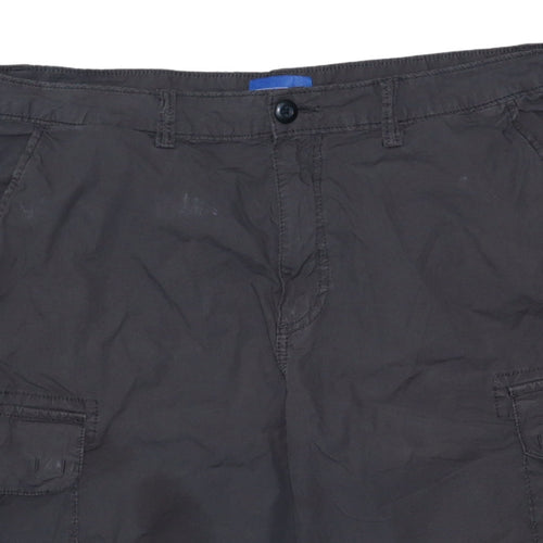 Napapijri Men's Brown Cargo Shorts Size 36 Regular Fit Summer