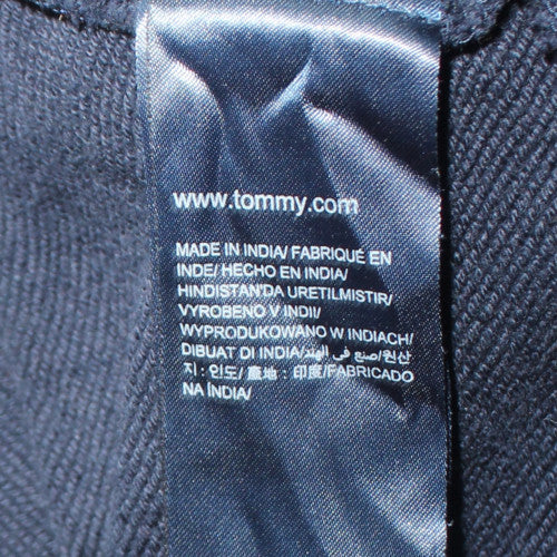 Tommy Jeans Men's Blue XL Pullover Hoodie Embroidered Logo