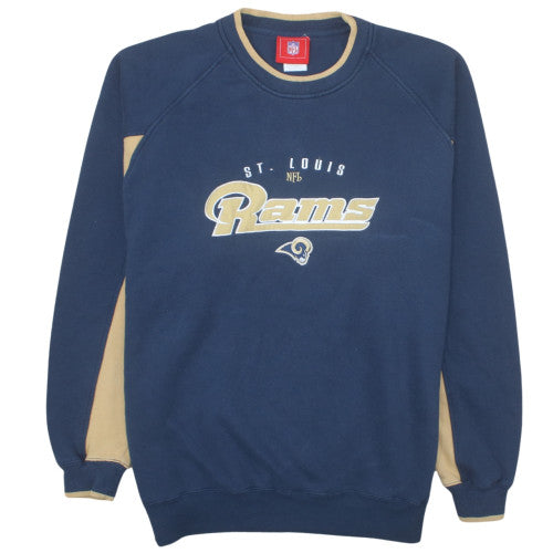 NFL St. Louis Rams Mens Blue Logo Pullover Sweatshirt Size L