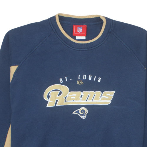 NFL St. Louis Rams Mens Blue Logo Pullover Sweatshirt Size L