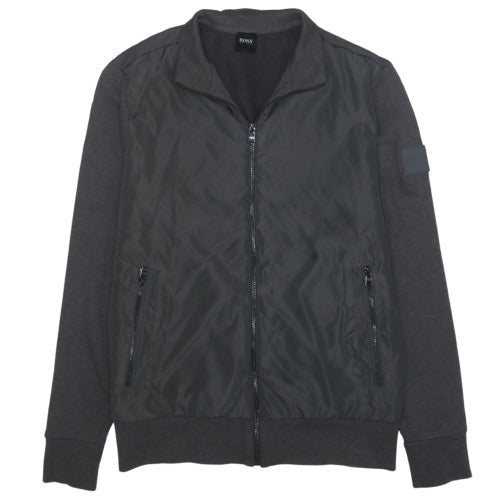 Hugo Boss Men's Black Bomber Jacket S Full Zip Classic Style