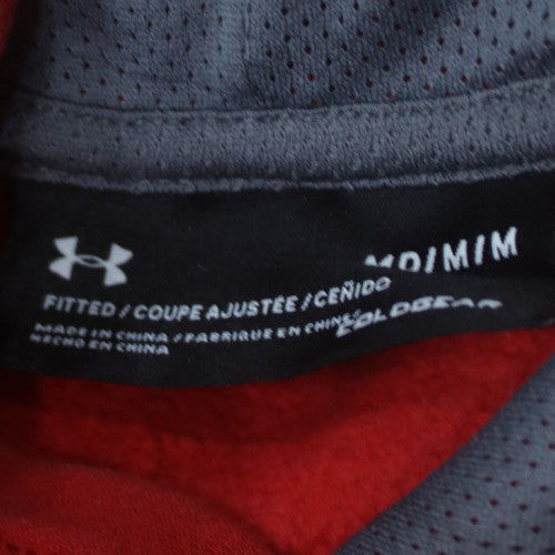 Under Armour Men’s Red Pullover Hoodie M Athletic Fit