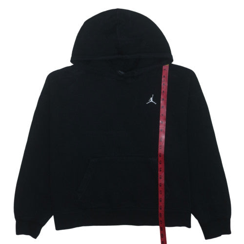 Jordan Women Black Loose Fit Pullover Hoodie Size M