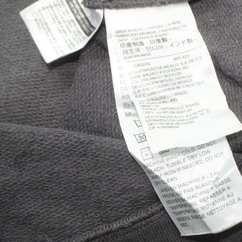 Levi's Women's Black XL Pullover Crew Neck Logo Sweatshirt
