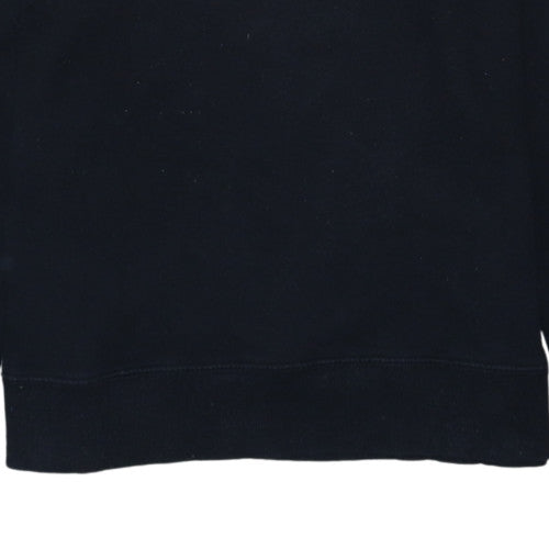Champion Men's Black S Crew Neck Pullover Sweatshirt Small Logo