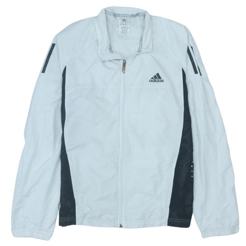 Adidas Mens White Lightweight Windbreaker Jacket Size L